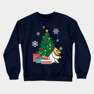 Dr Alphys Around The Christmas Tree Undertale Crewneck Sweatshirt